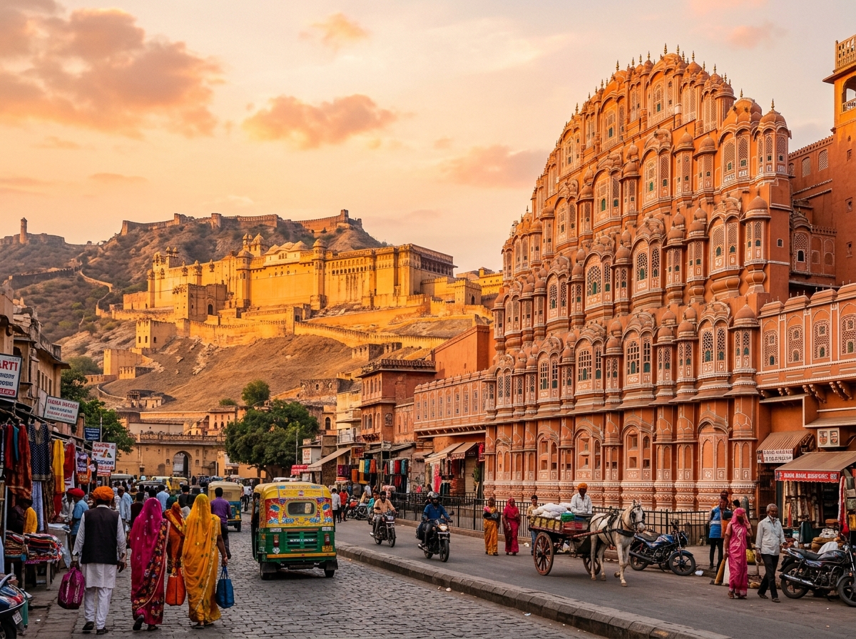 Jaipur Pink City and Hawa Mahal